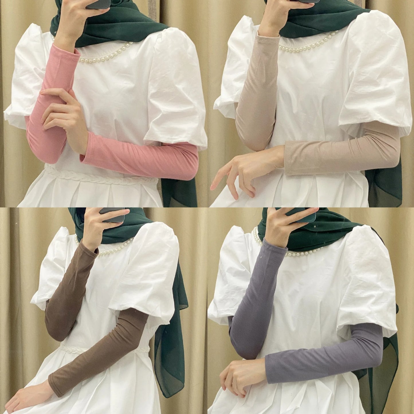 Comfort Fit Modest Arm Sleeves for Girls